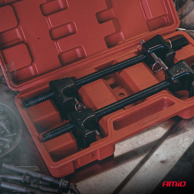 Amio – Συμπιεστής Ελατηρίων Αμορτισέρ Heavy Duty για Αφαίρεση και Εγκατάσταση με Ασφαλή Χρήση & Σταθερή Τοποθέτηση – Σετ 2 Τεμ. (04762/AM)