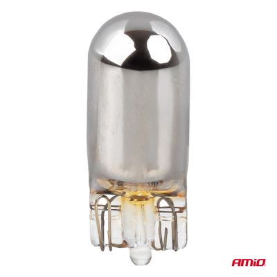 Amio – Λάμπες Αλογόνου WY5W W2.1x9.5d Καρφωτές 12V 5W Λευκό/Χρώμιο Lumitec για Φωτισμό Θέσης & Εσωτερικό – Σετ 2 Τεμ. (04628/AM)
