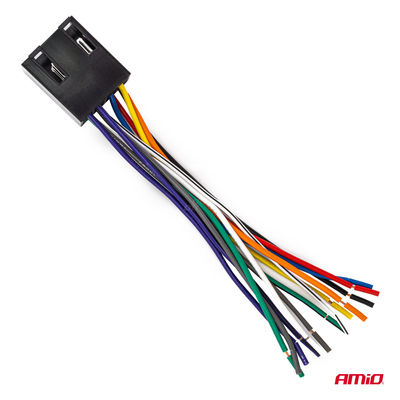 Amio – Φίσα ISO 13PIN Αρσενική CCA 12V 5A για Σταθερή Σύνδεση & Αξιόπιστη Λειτουργία Φωτισμού – 1 Τεμ. (04445/AM)