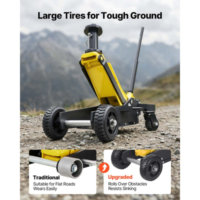 Γρύλος δαπέδου VEVOR, Χωρητικότητα 3 τόνων, Αλουμινένιος & Χαλύβδινος αγωνιστικός γρύλος δαπέδου με διπλά έμβολα, αντλία γρήγορης ανύψωσης και στύλο επέκτασης, Υδραυλικός ανυψωτήρας τρόλεϊ για SUV, Pick-up, φορτηγά, Εύρος ανύψωσης 150-745 mm