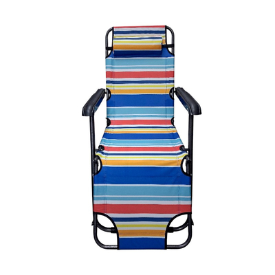 Πτυσσόμενη καρέκλα-ξαπλώστρα παραλίας - 1236E - 241798 - Blue/Yellow