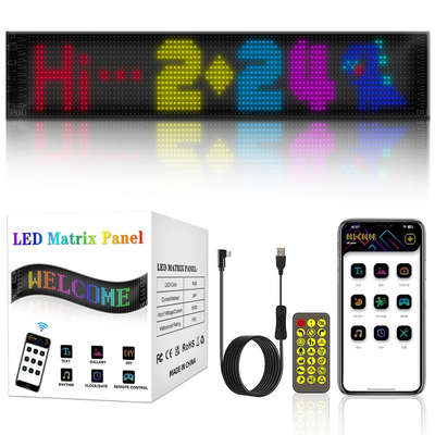 GLOBOSTAR® MATRIX GLB-106-0003 Εύκαμπτη Κυλιόμενη Ψηφιακή Επιγραφή 59.5x12cm P6 96x16 Pixel LED 10W DC 5V 2A με USB 2.0 Αδιάβροχο IP65 Πολύχρωμο RGB - Bluetooth Control μέσω iPIXEL APP - Μ59.5 x Π0.2 x Υ12cm - 2 Χρόνια Εγγύηση