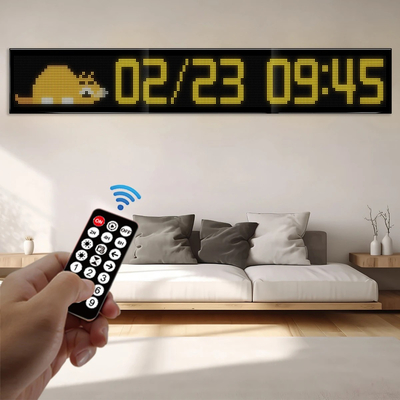 GLOBOSTAR® MATRIX GLB-106-0013 Εύκαμπτη Κυλιόμενη Ψηφιακή Επιγραφή 192x28cm P7 256x32 Pixel LED 40W AC 220-240V Αδιάβροχο IP65 Πολύχρωμο RGB - Bluetooth Control μέσω iPIXEL APP - Μ192 x Π0.4 x Υ28cm - 2 Χρόνια Εγγύηση