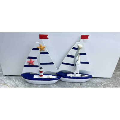 Διακοσμητικό Souvenir Καραβάκι - Σετ 2 τεμάχια - L2026-27AB - 125559