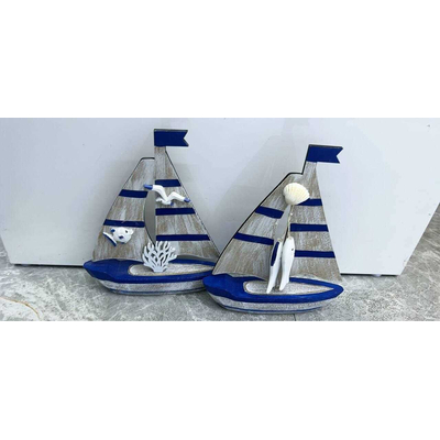 Διακοσμητικό Souvenir Καραβάκι - Σετ 2 τεμάχια - L2026-28AB - 125560