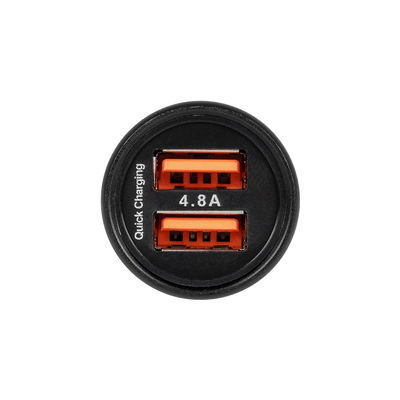 GLOBOSTAR® MATRIX GLB-106-0025 Τροφοδοτικό/Φορτιστής Αυτοκινήτου με 1 x USB 2.4A & 1 x USB-C 2.4A για Εύκαμπτη Κυλιόμενη Ψηφιακή Επιγραφή 12W AC 220-240V σε DC 5V IP20 - Μ6,6 x Π2,8 x Υ2,8cm - 2 Χρόνια Εγγύηση