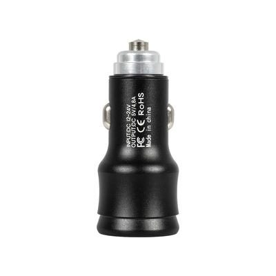 GLOBOSTAR® MATRIX GLB-106-0025 Τροφοδοτικό/Φορτιστής Αυτοκινήτου με 1 x USB 2.4A & 1 x USB-C 2.4A για Εύκαμπτη Κυλιόμενη Ψηφιακή Επιγραφή 12W AC 220-240V σε DC 5V IP20 - Μ6,6 x Π2,8 x Υ2,8cm - 2 Χρόνια Εγγύηση