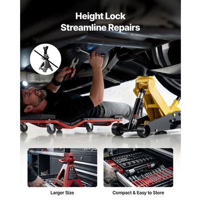 Γρύλος δαπέδου χαμηλού προφίλ VEVOR, χωρητικότητας 3 τόνων, ατσάλινος αγωνιστικός γρύλος δαπέδου με αντλία γρήγορης ανύψωσης μονού εμβόλου, υδραυλικός ανυψωτήρας τρόλεϊ για σπορ αυτοκίνητα, sedan, SUV, φορτηγάκια, εύρος ανύψωσης 130-500 mm