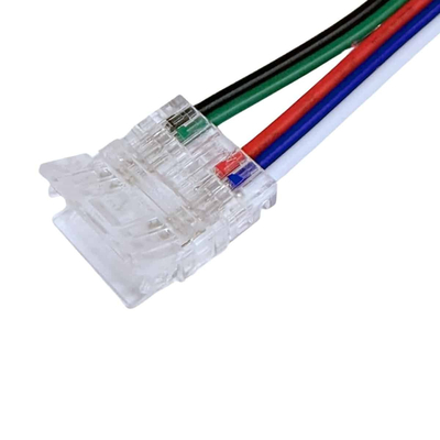 101548 Ταχυσύνδεσμος Ταινίας LED COB RGB+W 12mm Με Καλώδιο 15cm (5 PIN)
