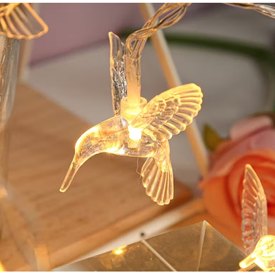 Ηλιακή γιρλάντα φωτισμού LED - String Bird - 5m+1m - 20D - 152875 - Warm White