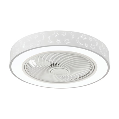 ΑΝΕΜΙΣΤΗΡΑΣ ΠΛΑΦΟΝΙΕΡΑ ΟΡΟΦΗΣ ΠΑΙΔΙΚΟΣ ΛΕΥΚΟΣ-ΓΚΡΙ Φ50 15W DC ΜΟΤΕΡ ΜΕ LED ΦΩΣ 41W ΚΑΙ ΚΟΝΤΡΟΛ