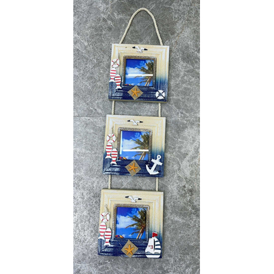 Διακοσμητικό Souvenir κρεμαστό με κορνίζες - Σετ 2 τεμάχια - L2016-17 - 125551