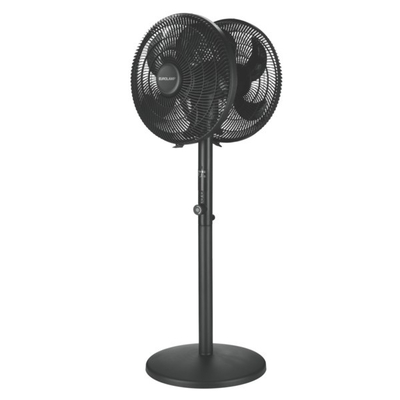 ΑΝΕΜΙΣΤΗΡΑΣ ΟΡΘΟΣΤΑΤΗΣ ΜΕ ΔΙΠΛΗ ΚΕΦΑΛΗ Φ40 120W ΜΑΥΡΟΣ ΜΕ ΚΟΝΤΡΟΛ