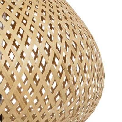 GLOBOSTAR® FARAH 01980 Boho Επιτραπέζιο Φωτιστικό Πορτατίφ με Ντουί 1 x E27 AC 220-240V IP20 - Μπεζ - Μ30 x Π30 x Υ46cm