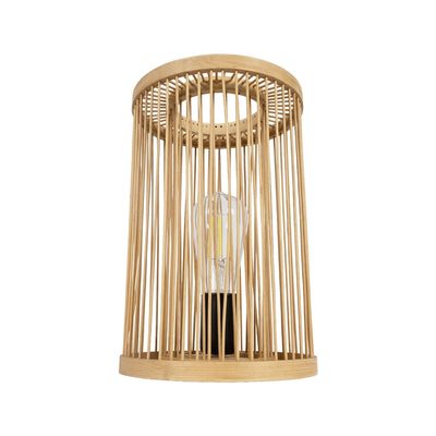 GLOBOSTAR® NOMAD 02000 Boho Επιτραπέζιο Φωτιστικό Πορτατίφ με Ντουί 1 x E27 AC 220-240V IP20 - Μπεζ - Μ20 x Π20 x Υ30cm