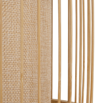GLOBOSTAR® TULUM 02001 Boho Επιτραπέζιο Φωτιστικό Πορτατίφ με Ντουί 1 x E27 AC 220-240V IP20 - Μπεζ - Μ20 x Π20 x Υ32cm