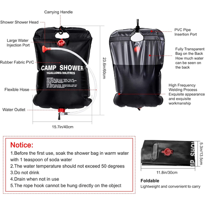 Φορητή ντουζιέρα camping - YB4004 - 20L - 181734