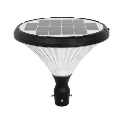 GLOBOSTAR® SQUARE 90503 Φωτιστικό Κεφαλής Post Top Πλατείας/Πάρκου/Κήπου LED 40W 1600lm 120° DC 5V με Ενσωματωμένο Φωτοβολταϊκό Panel 5V 25W & Επαναφορτιζόμενη Μπαταρία Li-ion 3.2V 30000mAh με Αισθητήρα Κίνησης-Ημέρας-Νύχτας Αδιάβροχο IP65 Θερμό Λευκό 2700K - Sanan SMD Chip - Γκρι Ανθρακί Ματ - Μ54 x Π54 x Υ48.5cm - 2 Χρόνια Εγγύηση
