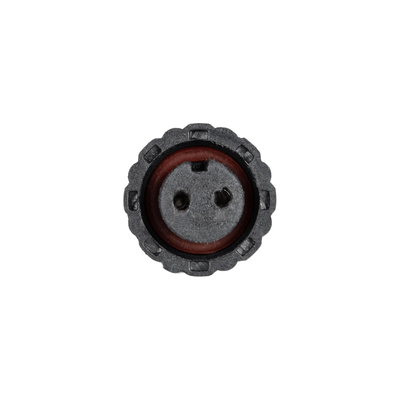 GLOBOSTAR® CONNECTOR 999-0265 2 Pin Σύνδεσμος Τροφοδοσίας για Wall Washers & Προβολείς με Είσοδο 2 x 0.25mm2 & Έξοδο 1 x Αρσενικό Βύσμα Αδιάβροχο IP65 - Μαύρο - Μ20 x Π1.5 x Υ1.5cm