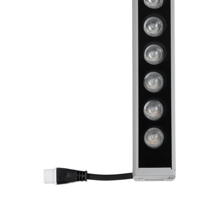 GLOBOSTAR® WASHERPANDA 999-0273 Μπάρα Φωτισμού Wall Washer LED 36W 4140lm 15° DC 24V Αδιάβροχο IP67 Φυσικό Λευκό 4500K Dimmable - Bridgelux SMD Chip - Γκρι Ανθρακί - Μ100 x Π4 x Υ3cm - 3 Χρόνια Εγγύηση