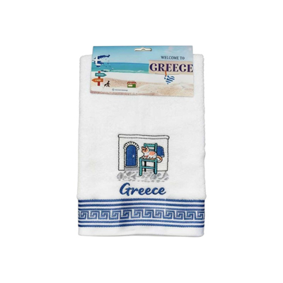 Πετσέτα Souvenir με κέντημα - Σετ 12pcs - Greece - 416440