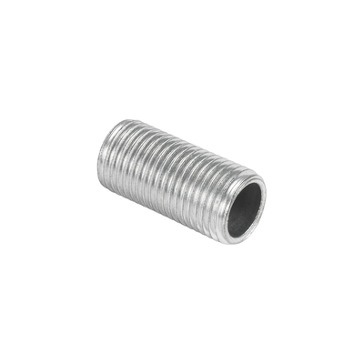 GLOBOSTAR® THREADEDTUBE 77557 Μεταλλικός DIY Σύνδεσμος / Μαστός με M10 Σπείρωμα για Φωτιστικά - Μ2 x Π1 x Υ1cm