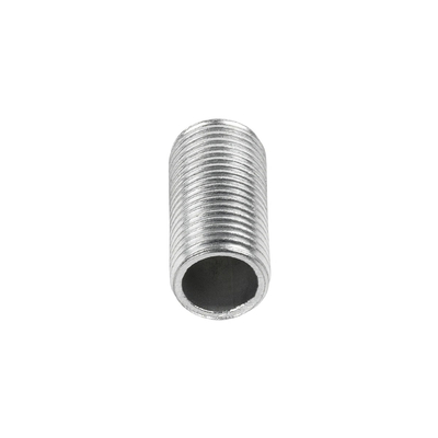GLOBOSTAR® THREADEDTUBE 77557 Μεταλλικός DIY Σύνδεσμος / Μαστός με M10 Σπείρωμα για Φωτιστικά - Μ2 x Π1 x Υ1cm
