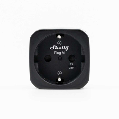 3800238073619 | Shelly Plug M Gen3 (13A - 3000 W) - Μαύρο