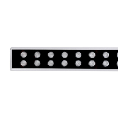 GLOBOSTAR® WASHERMOZA 90163 Μπάρα Φωτισμού Wall Washer LED 48W 4080lm 10-30° DC 24V Αδιάβροχο IP66 Πολύχρωμο RGB Dimmable - Bridgelux SMD Chip - Γκρι Ανθρακί - Μ100 x Π8.5 x Υ4cm - 3 Χρόνια Εγγύηση