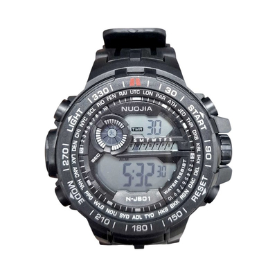 Ψηφιακό ρολόι χειρός - NJ801 - Nuojia - 115180 - Black/Black