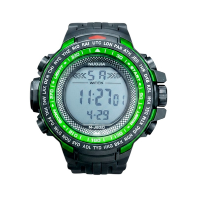 Ψηφιακό ρολόι χειρός - NJ820 - 115182 - Black/Green