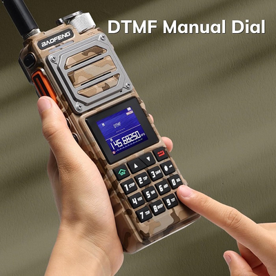 Φορητός πομποδέκτης UHF/VHF - UV25 - Baofeng - 402253 - Army Yellow