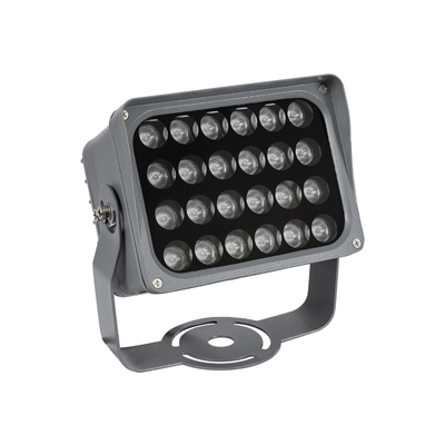 GLOBOSTAR® FLOODXENA 90131 Προβολέας Σποτ Wall Washer LED 24W 2040lm 10° AC 220-240V Αδιάβροχο IP65 Μπλε - Bridgelux SMD Chip - Γκρι Ανθρακί - Μ18 x Π13.5 x Υ18cm - 3 Χρόνια Εγγύηση