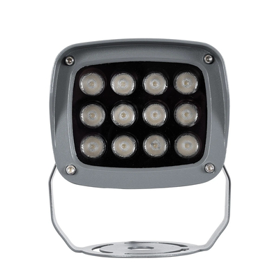 GLOBOSTAR® FLOODXENA 90124 Προβολέας Σποτ Wall Washer LED 12W 1020lm 10° AC 220-240V Αδιάβροχο IP65 Μπλε - Bridgelux SMD Chip - Γκρι Ανθρακί - Μ13.5 x Π11 x Υ15cm - 3 Χρόνια Εγγύηση