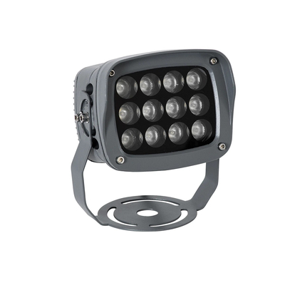 GLOBOSTAR® FLOODXENA 90125 Προβολέας Σποτ Wall Washer LED 12W 1020lm 10° AC 220-240V Αδιάβροχο IP65 Φούξια - Bridgelux SMD Chip - Γκρι Ανθρακί - Μ13.5 x Π11 x Υ15cm - 3 Χρόνια Εγγύηση