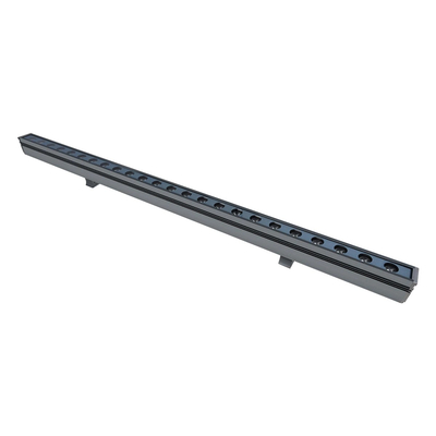 GLOBOSTAR® WASHERMARGO 90151 Μπάρα Φωτισμού Wall Washer LED 24W 2640lm 30° DC 24V Αδιάβροχο IP66 Θερμό Λευκό 2700K Dimmable - Bridgelux SMD Chip - Γκρι Ανθρακί - Μ100 x Π4 x Υ5cm - 3 Χρόνια Εγγύηση