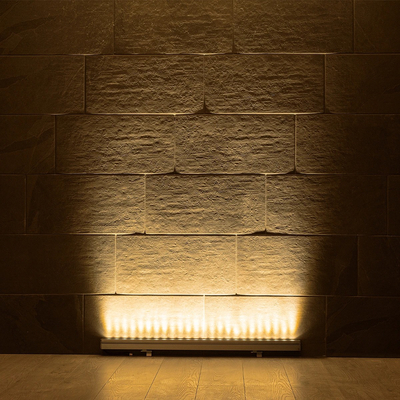 GLOBOSTAR® WASHERMARGO 90151 Μπάρα Φωτισμού Wall Washer LED 24W 2640lm 30° DC 24V Αδιάβροχο IP66 Θερμό Λευκό 2700K Dimmable - Bridgelux SMD Chip - Γκρι Ανθρακί - Μ100 x Π4 x Υ5cm - 3 Χρόνια Εγγύηση