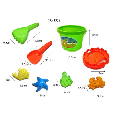 Σετ παιχνίδια παραλίας -  8pcs - 3338 - 232230