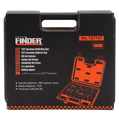 Σετ φρέζες ξύλου για ρούτερ - 12pcs - Φ6mm - Finder - 197747