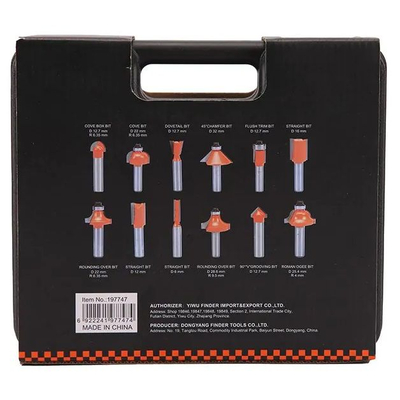 Σετ φρέζες ξύλου για ρούτερ - 12pcs - Φ6mm - Finder - 197747