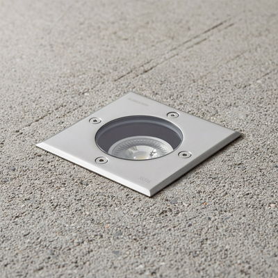 kelvo® KERIA KLV-101-0276 Χωνευτό Φωτιστικό Σποτ Δαπέδου για Λάμπα MR16 με Ντουί GU10 AC 220-240V Αδιάβροχο IP68 IK09 - Ανοξείδωτο Ατσάλι SS316 - Μ11 x Π11 x Υ11.5cm / Q10.4cm