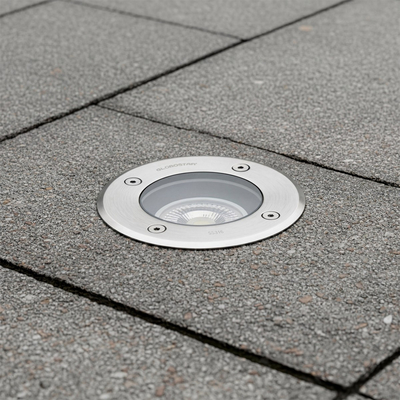 kelvo® KERIA KLV-101-0275 Χωνευτό Φωτιστικό Σποτ Δαπέδου για Λάμπα MR16 με Ντουί GU10 AC 220-240V Αδιάβροχο IP68 IK09 - Ανοξείδωτο Ατσάλι SS316 - Μ11 x Π11 x Υ11.5cm / Q10.4cm