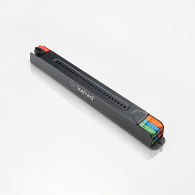 kelvo® PULSE KLV-107-0001 Ultra Slim Τροφοδοτικό/Μετασχηματιστής Class I PELV 48W 2A AC 220-240V σε DC 24V IP20 - Γκρι Ανθρακί Ματ - Μ20.1 x Π1.9 x Υ2cm - 5 Χρόνια Εγγύηση