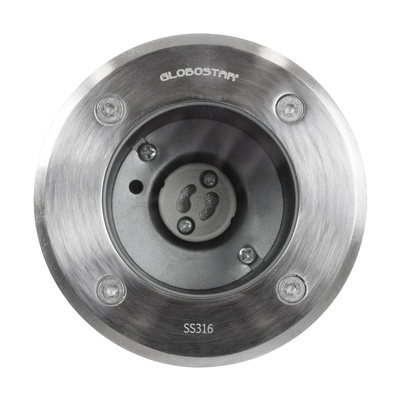 kelvo® KERIA KLV-101-0275 Χωνευτό Φωτιστικό Σποτ Δαπέδου για Λάμπα MR16 με Ντουί GU10 AC 220-240V Αδιάβροχο IP68 IK09 - Ανοξείδωτο Ατσάλι SS316 - Μ11 x Π11 x Υ11.5cm / Q10.4cm