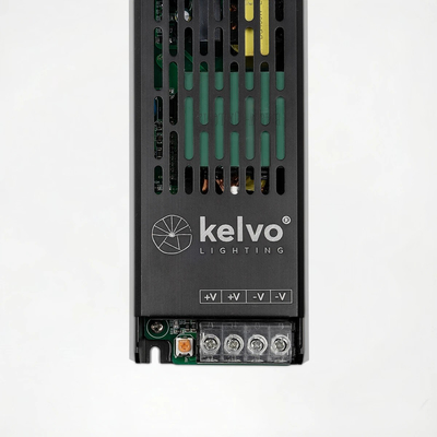 kelvo® ILUMA KLV-107-0016 Slim Τροφοδοτικό/Μετασχηματιστής Class I PELV 300W 12.5A AC 220-240V σε DC 24V IP20 - Γκρι Ανθρακί Ματ - Μ19.6 x Π5.9 x Υ2.8cm - 5 Χρόνια Εγγύηση