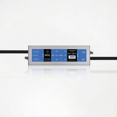 kelvo® SELAS KLV-107-0028 Τροφοδοτικό/Μετασχηματιστής Class II SELV 15W 0.63A AC 220-240V σε DC 24V Αδιάβροχο IP67 - Γκρι Ανθρακί Ματ - Μ11 x Π3 x Υ2cm - 5 Χρόνια Εγγύηση