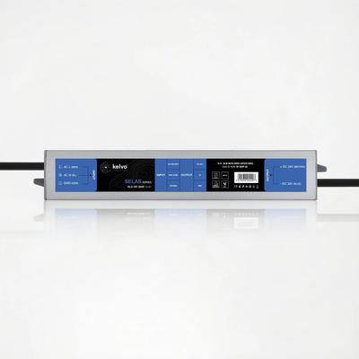 kelvo® SELAS KLV-107-0029 Τροφοδοτικό/Μετασχηματιστής Class II SELV 24W 1A AC 220-240V σε DC 24V Αδιάβροχο IP67 - Γκρι Ανθρακί Ματ - Μ18.2 x Π3 x Υ2.2cm - 5 Χρόνια Εγγύηση