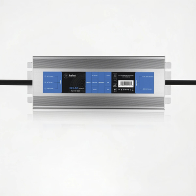 kelvo® SELAS KLV-107-0033 Τροφοδοτικό/Μετασχηματιστής Class I PELV 100W 4.2A AC 220-240V σε DC 24V Αδιάβροχο IP67 - Γκρι Ανθρακί Ματ - Μ18.9 x Π6.5 x Υ2.2cm - 5 Χρόνια Εγγύηση