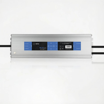 kelvo® SELAS KLV-107-0035 Τροφοδοτικό/Μετασχηματιστής Class I PELV 200W 8.3A AC 220-240V σε DC 24V Αδιάβροχο IP67 - Γκρι Ανθρακί Ματ - Μ25 x Π7.2 x Υ3.2cm - 5 Χρόνια Εγγύηση