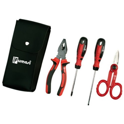 TOOLS 32730 ΣΕΤ 4 ΕΡΓΑΛΕΙΩΝ ΣΕ ΔΕΡΜΑΤΙΝΗ ΘΗΚΗ - 8033116532730